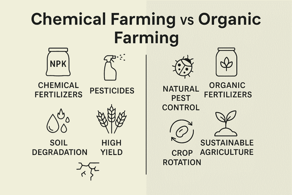 Chemical Farming vs Organic Farming