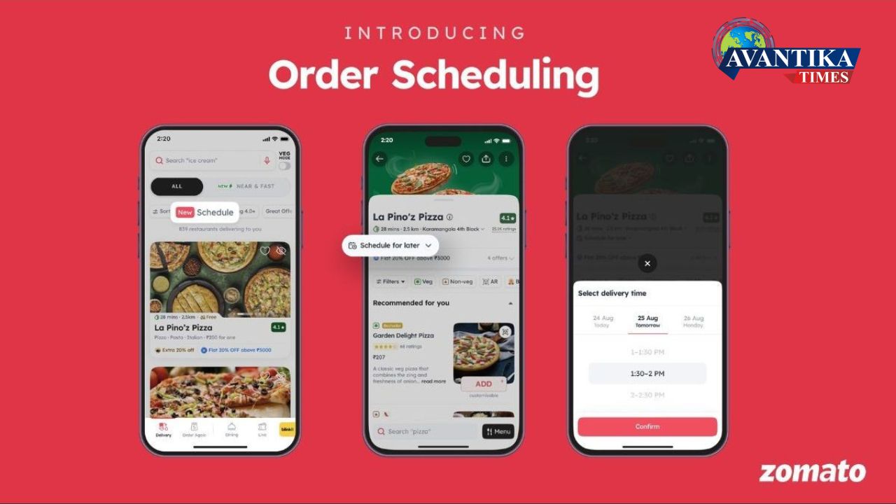 zomato schedule order