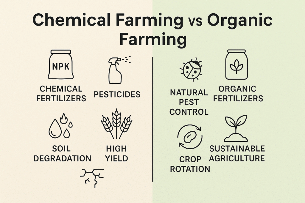 Chemical Farming vs Organic Farming