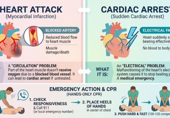 Heart Attack vs Cardiac Arrest